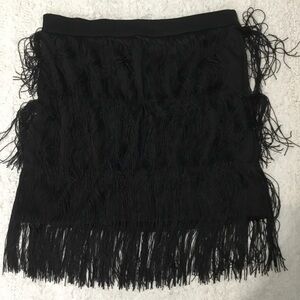 NWT Verdusa Fringe Flapper Style Mini Skirt size M